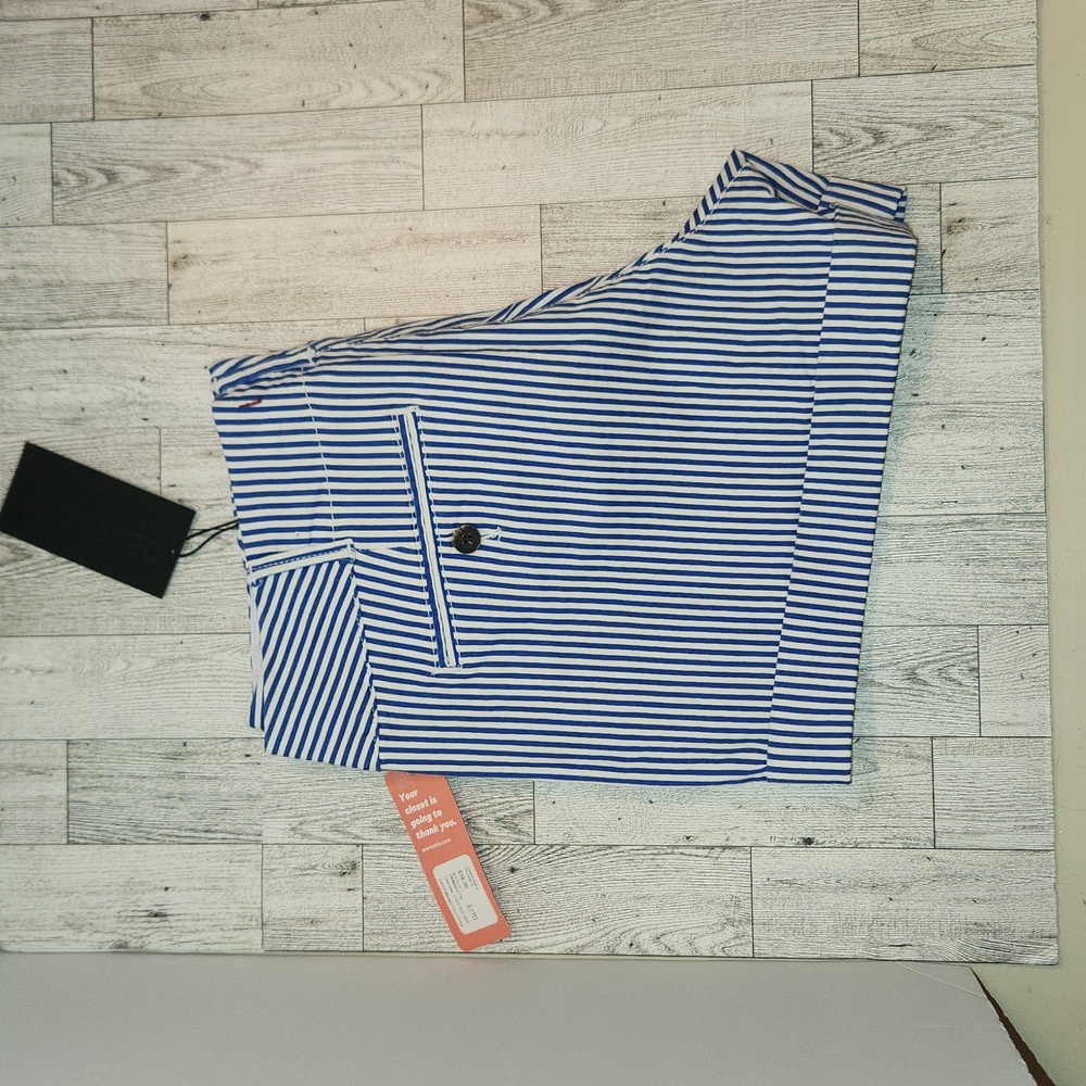 NWT Dear John White and Blue Shorts